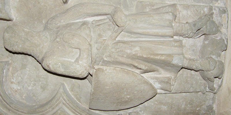 Hereford Cathedral Thomas de Cantilupe 1282 weeper